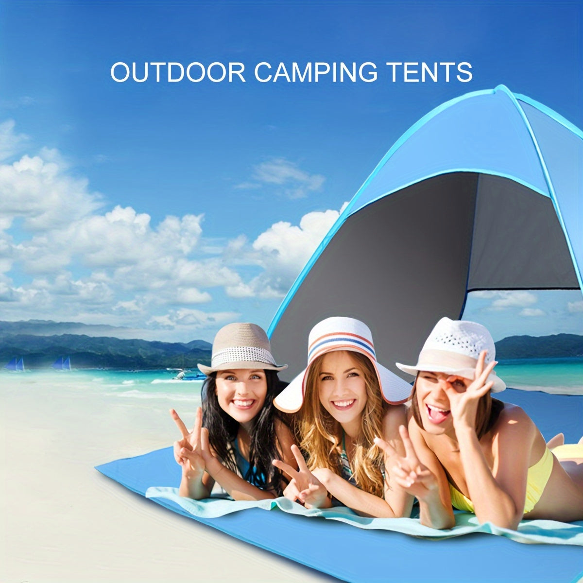 Pop Up Beach Tent Automatic Sun Shelter