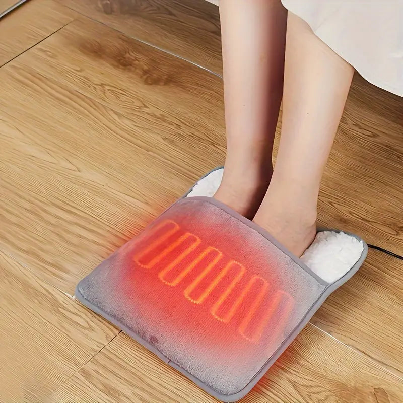 USB-Powered Heating Set - Blanket, Foot Pad, Seat Cushion (Gray)