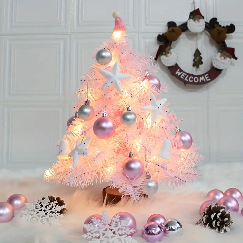 Pretty in Pink: A Festive Flocking Christmas Tree