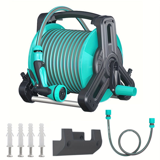 Garden Hose Reel Set with Spray Gun