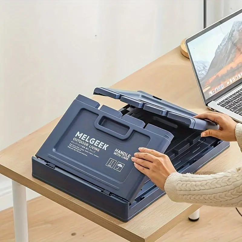 Foldable Garden Camping Car Trunk Storage Box - Blue