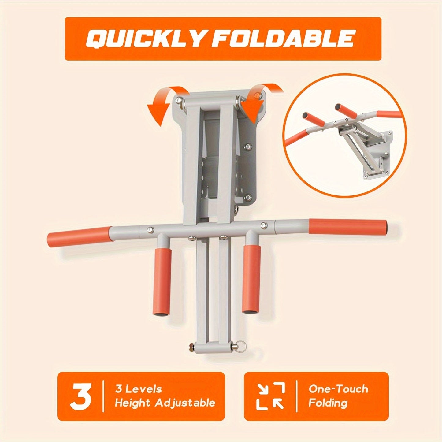 Wall Mount Pull-Up Bar Station