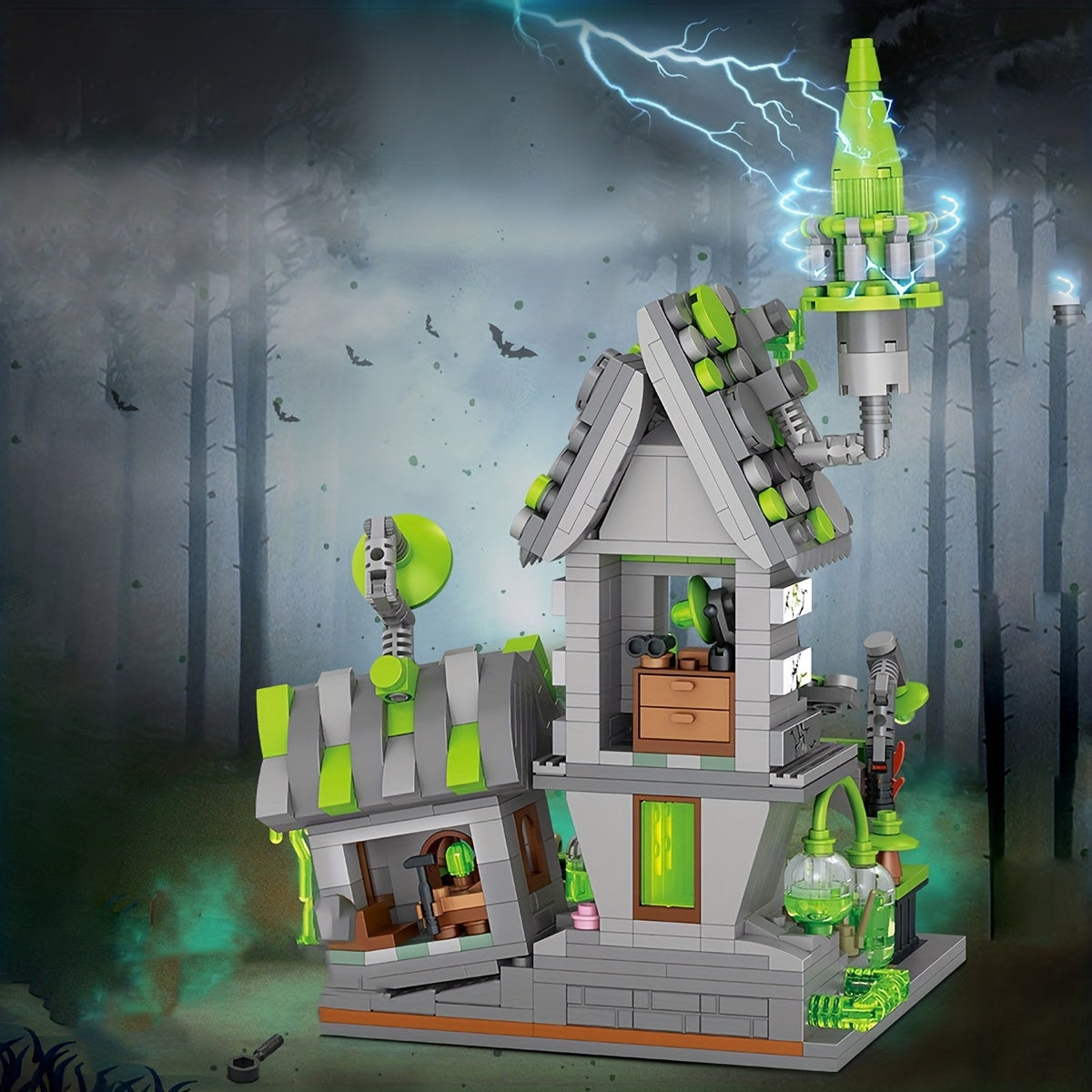 Halloween Wild Zombie Hut Mini Building Blocks
