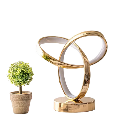 Space-themed USB Bedside Table Lamp - Golden