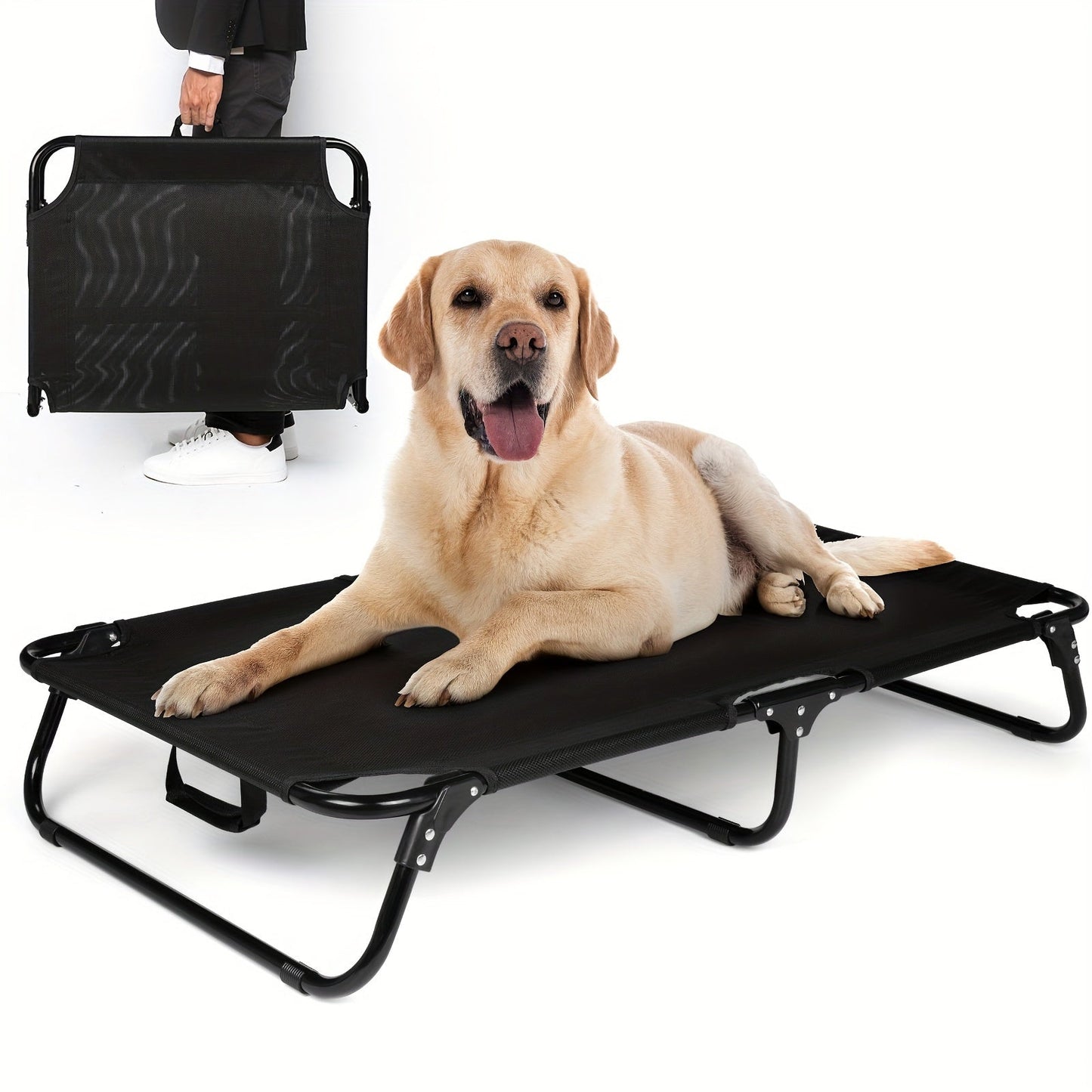 Cooling Dog Bed with Washable and Foldable