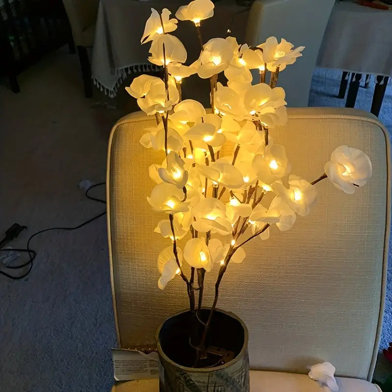 1pc-20 LED White Willow Branch Lights
