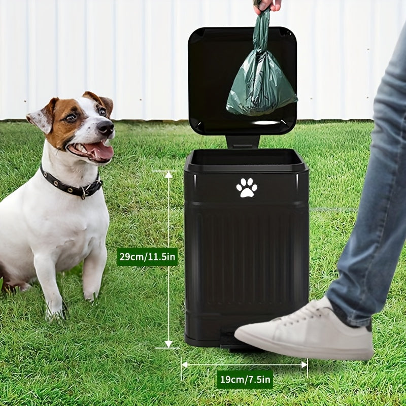 Dog Waste Bin with Pedal Lid