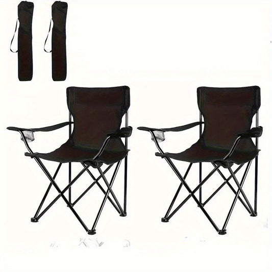 Lightweight Folding Beach Chairs (Set of 2)