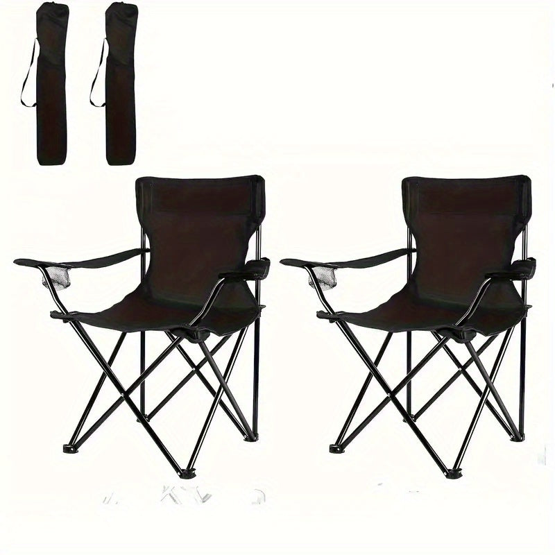 Lightweight Folding Beach Chairs (Set of 2)