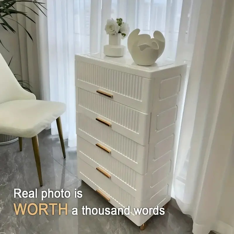 Effortlessly decluttering with the Plastic Drawer Storage Cabinet Organizer