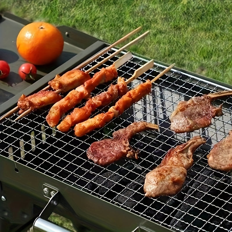 Outdoor Folding Charcoal Grill BBQ Rack