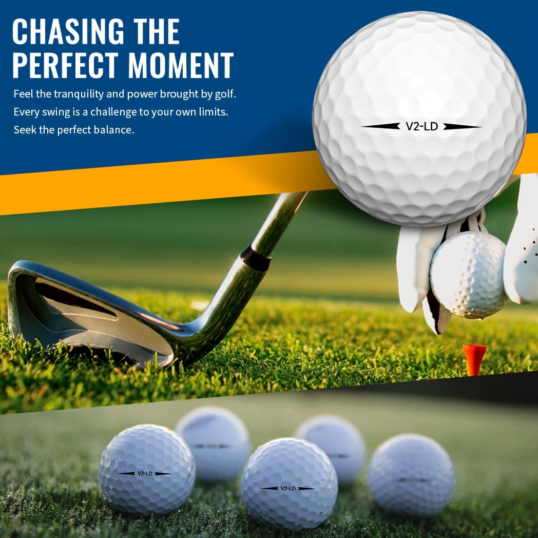 2-Ply Golf Balls with 332 Dimples (50pcs)