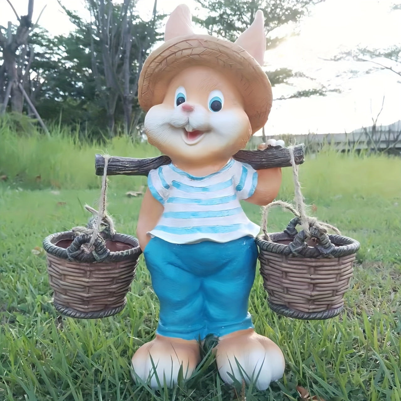 Rabbit Garden Statue Resin Outdoor Decoration
