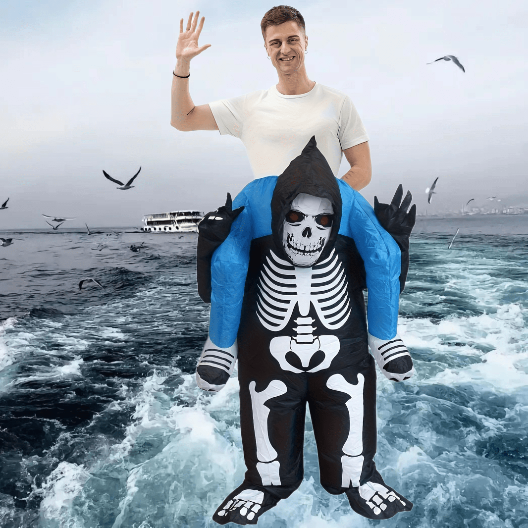 Inflatable Skeleton Costume for Adults
