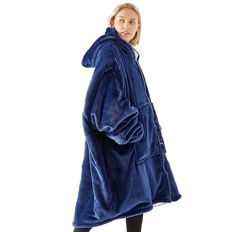 Wearable Zipper Blanket Super Soft Flannel Warmth