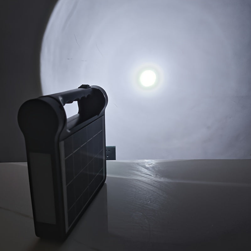 6000mAh Portable Solar Generator Kit with LED Lights