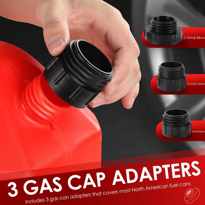 Portable Battery-Powered Fuel Pump Nozzle Series - Red