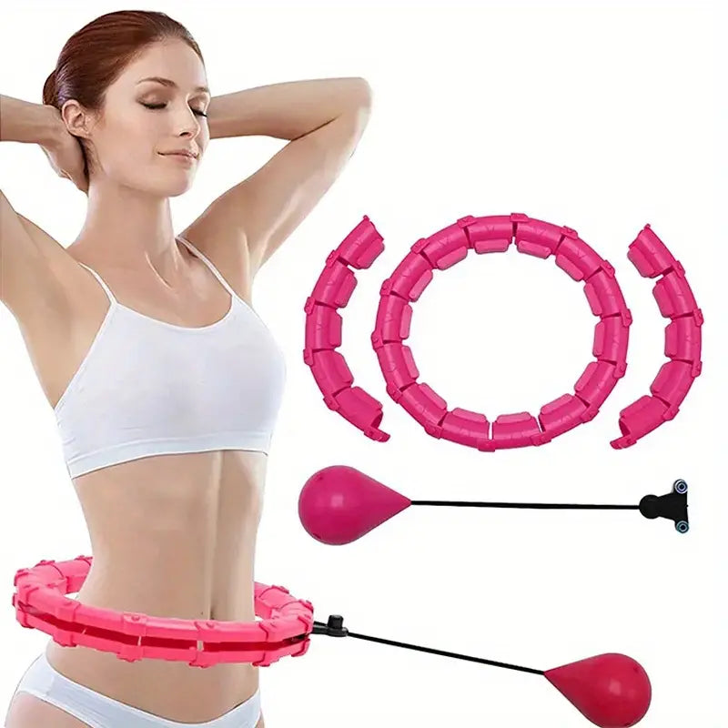 Adjustable Weighted Fitness Hoops for Effective Abdomen Workout
