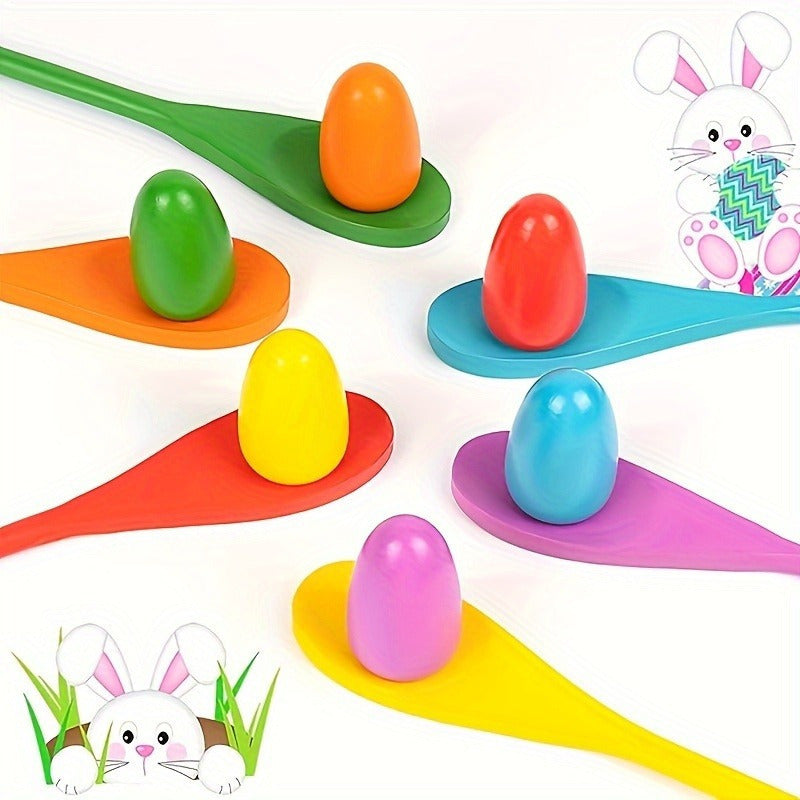Wooden Egg Spoon Set for Outdoor Yard Games