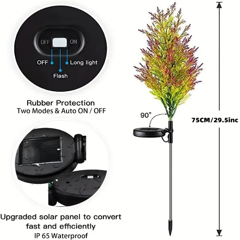 Twinkling Solar Christmas Tree Lights: A Festive Duo