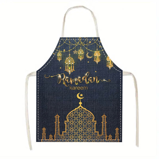 Ramadan Eid Apron Set Adjustable Neck