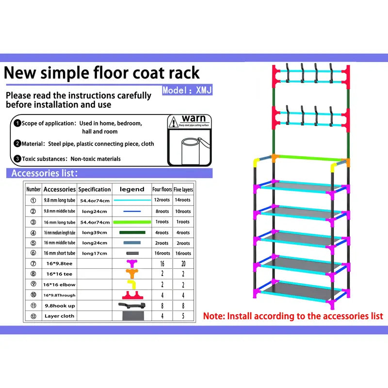 Two-in-One Wonder: A Shoe Rack and Coat Rack in Perfect Harmony