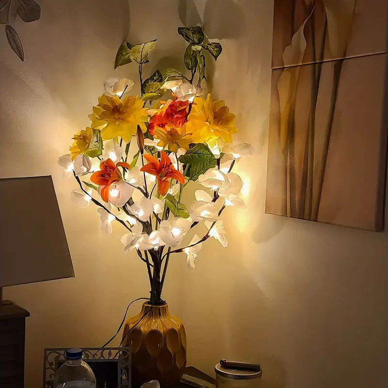 1pc-20 LED White Willow Branch Lights