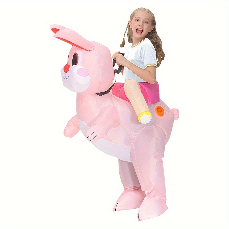 Fun Ride-On Animal Theme Inflatable Bunny Costume