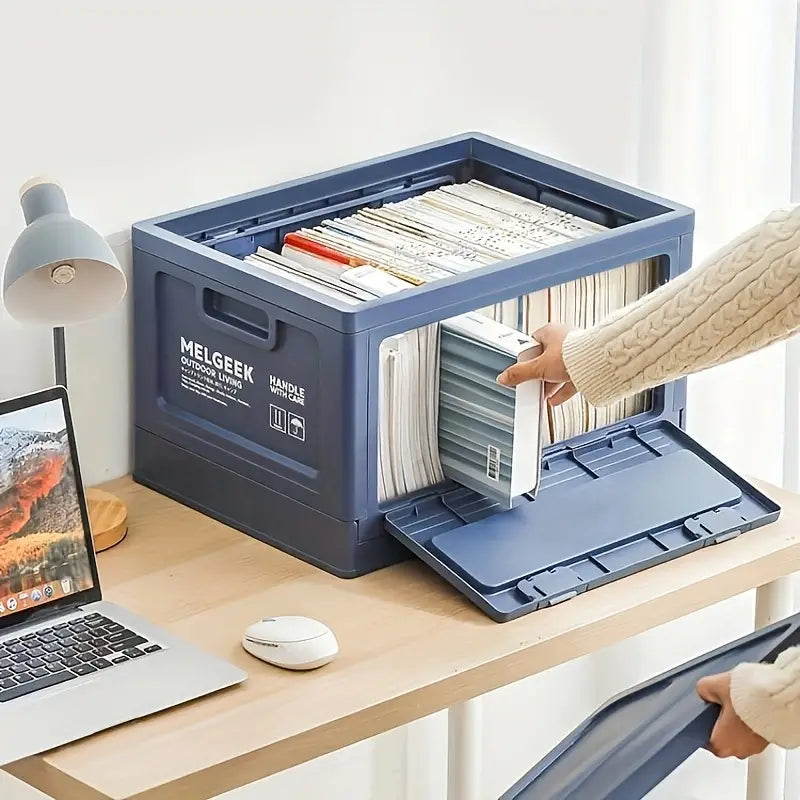 Foldable Garden Camping Car Trunk Storage Box - Blue