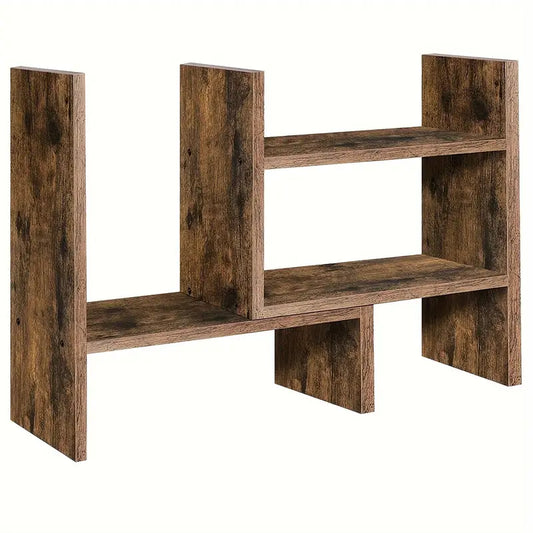 Desktop Storage Rack Bookshelf - Brown