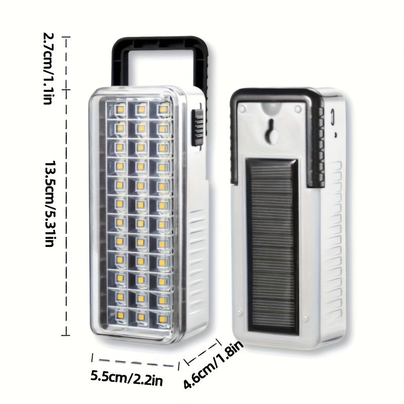 Solar Rechargeable LED Lantern with USB Charging