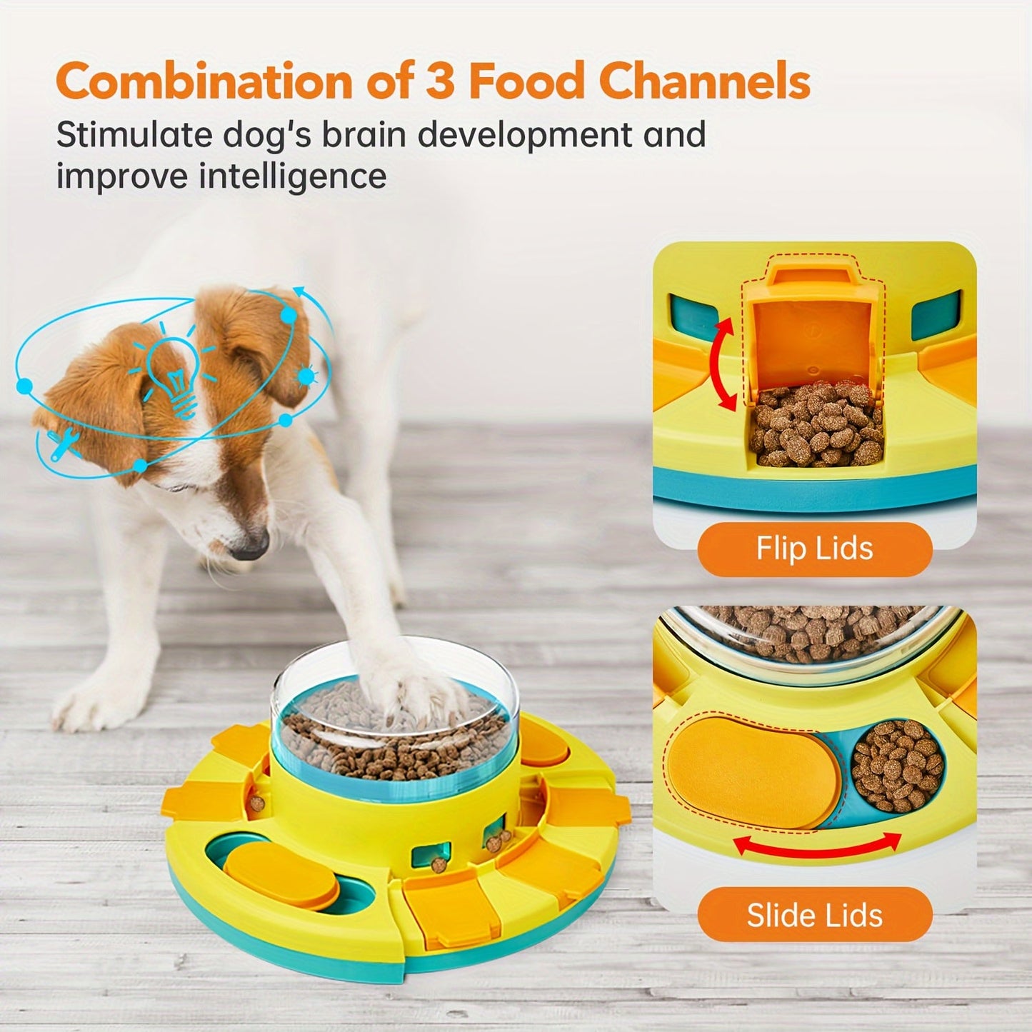 Interactive Dog Puzzle Feeder Toy for IQ Training