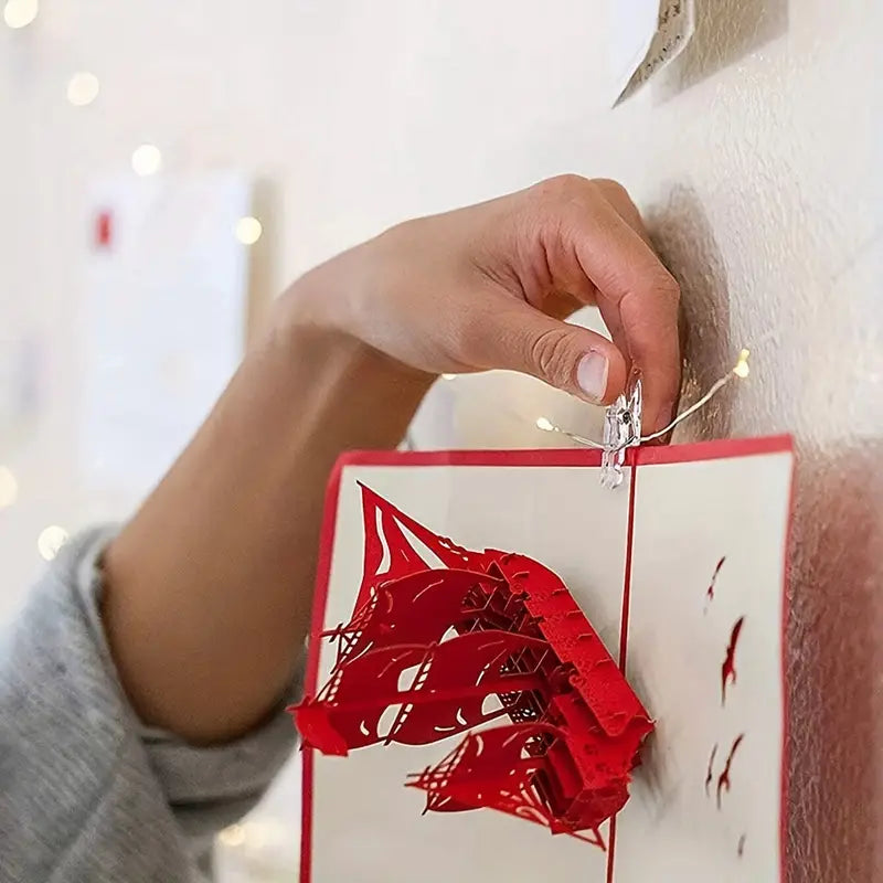 Photo Clips String Lights - Battery Operated String Lights with Clips(5M/16.40Ft)