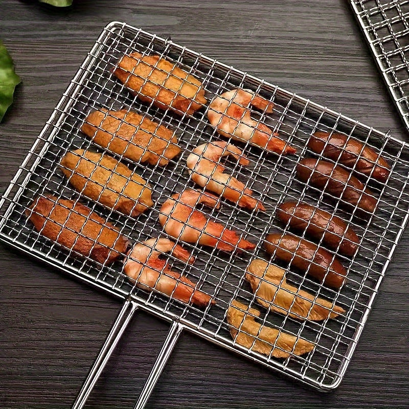 BBQ Grill Basket Stainless Steel Fish & Meat Grill