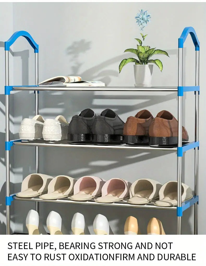 Organize your shoe collection with this multi-layer shoe rack