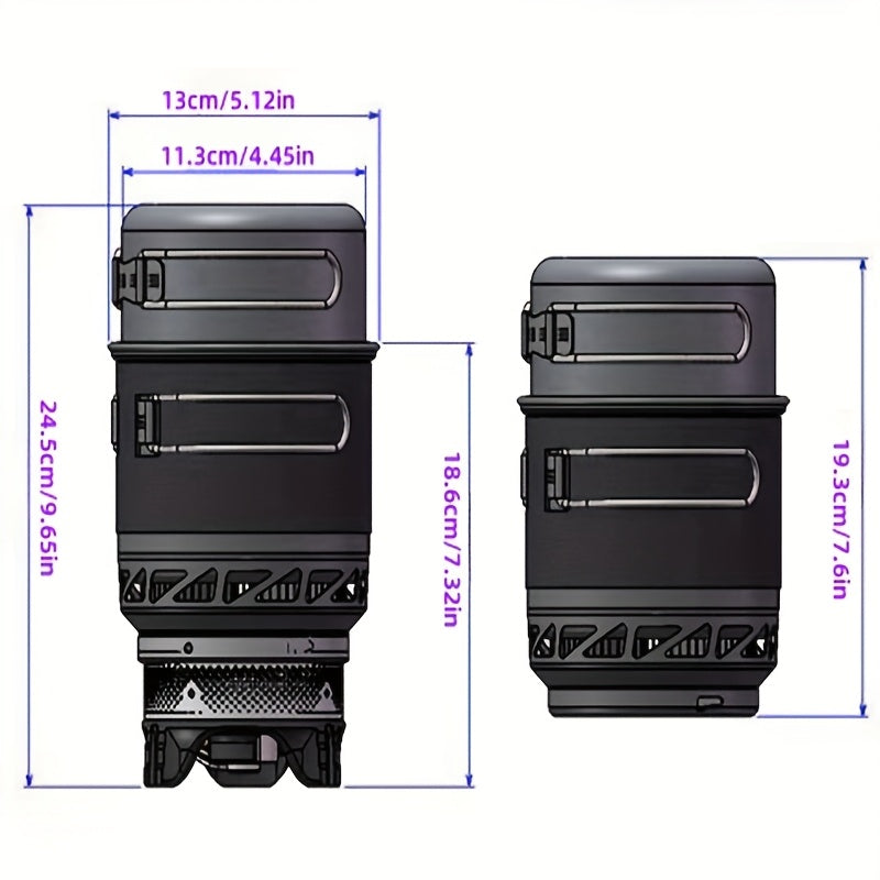 Portable Outdoor Stove with Pot & Ignition