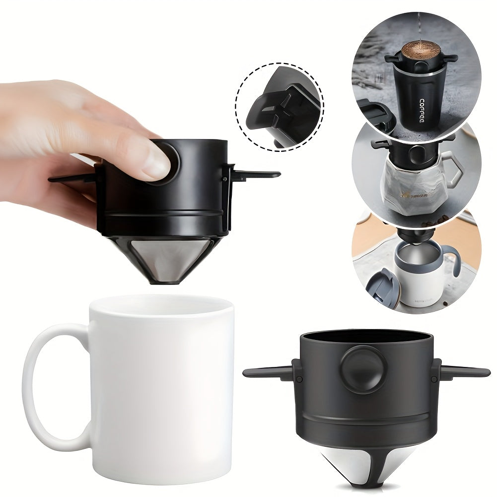 Portable Coffee Dripper Stainless Steel Reusable Filter