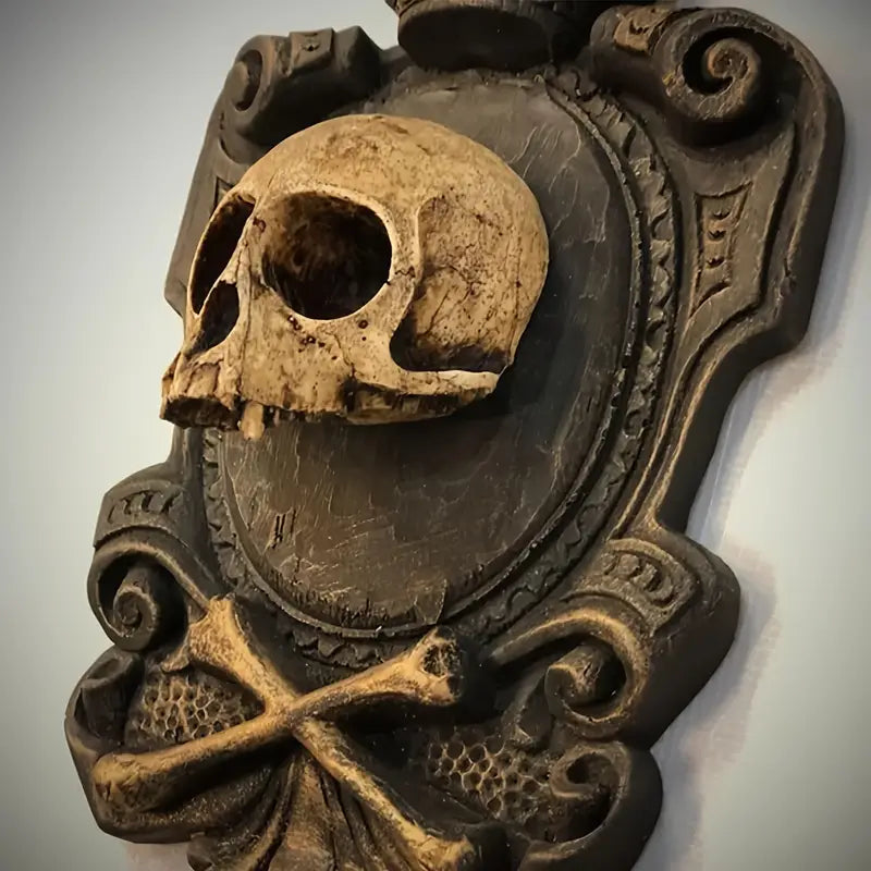 Gothic Skull Wall Hanging Decor - Resin Pendant