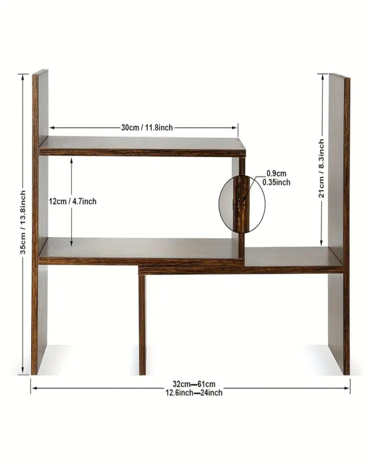 Simple Desktop Bookshelf: Office Storage Solution