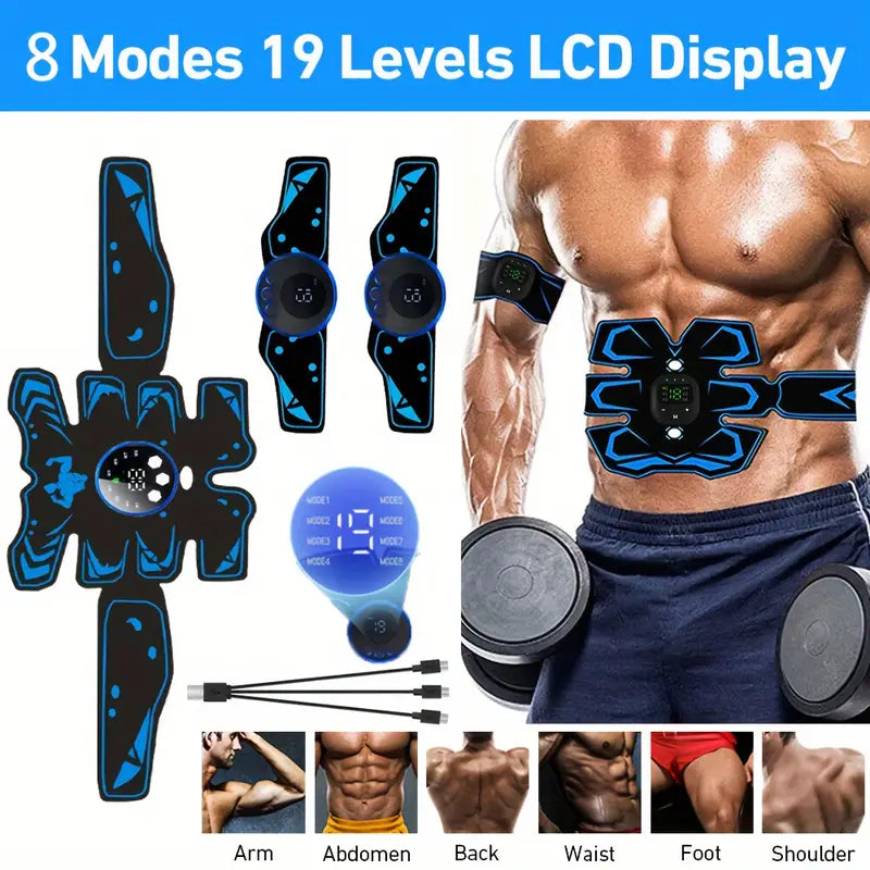 Abdominal Muscle Stimulator Trainer with 6 Modes and 19 Intensity Levels