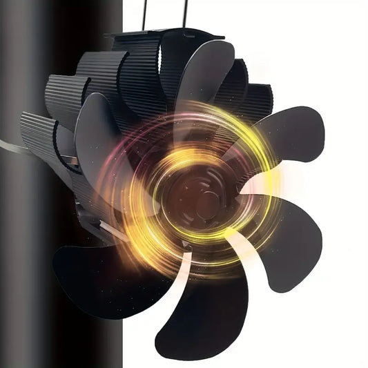 6-Blade Wood Stove Fan - Upgrade Chimney-Bundled Type