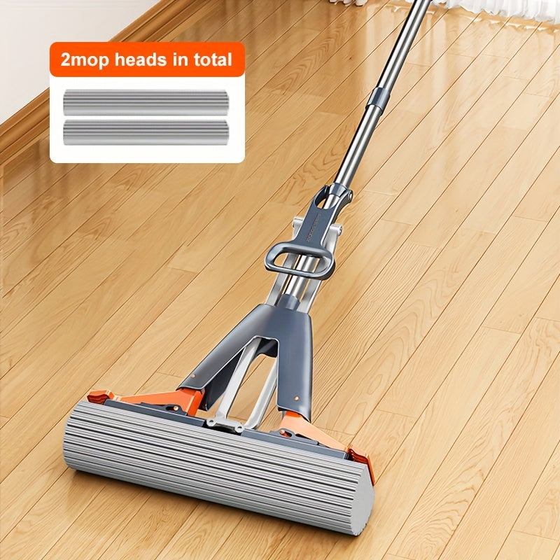 Sponge Mop Super Absorbent with 2 Mop Heads