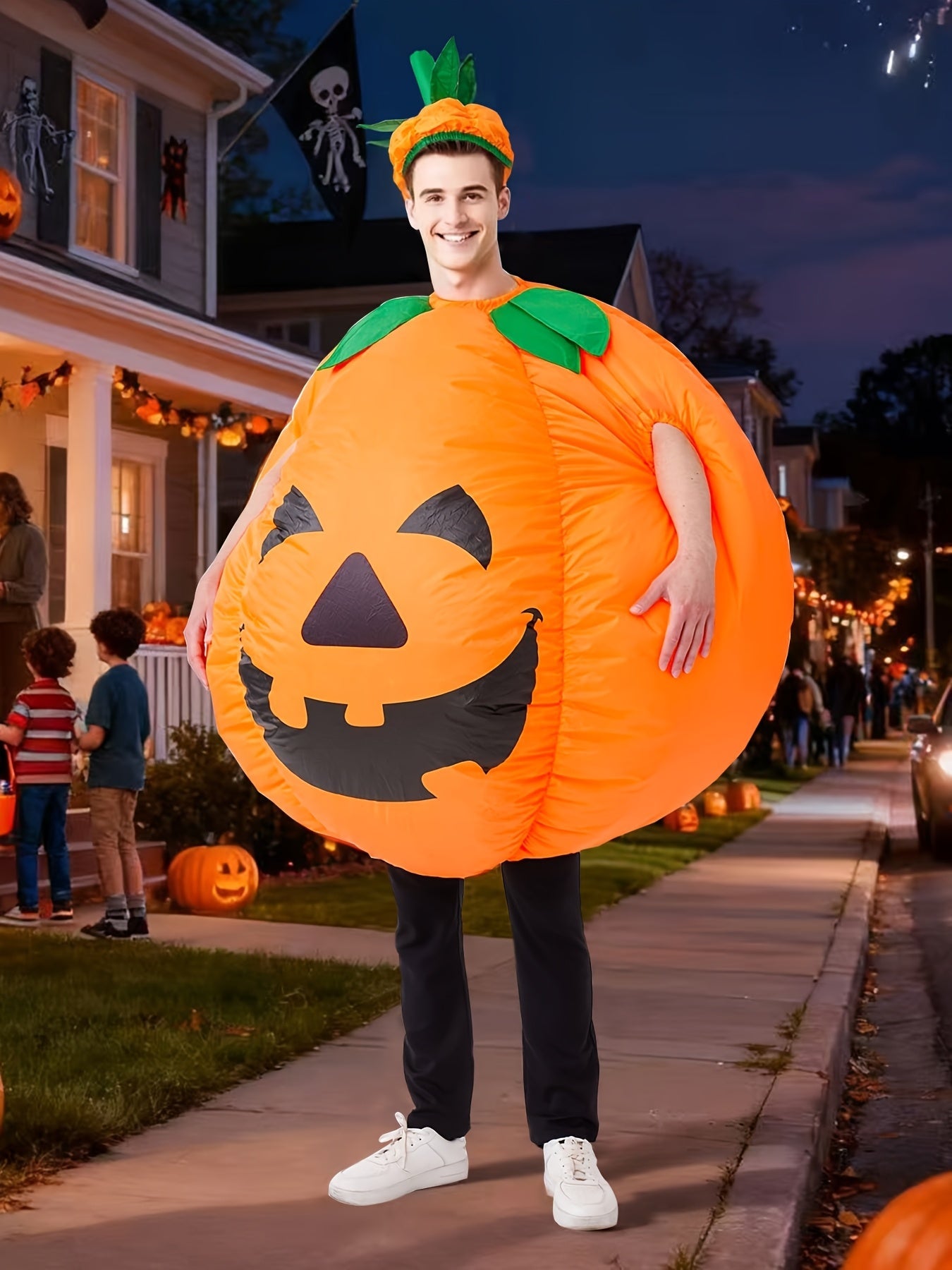 Inflatable Pumpkin Costume Adult One-Piece Suit