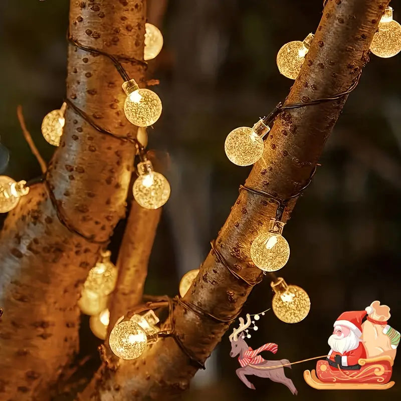 Enhance Your Space with 1 Pack 100 LED Solar String Lights | Waterproof, 8 Lighting Modes