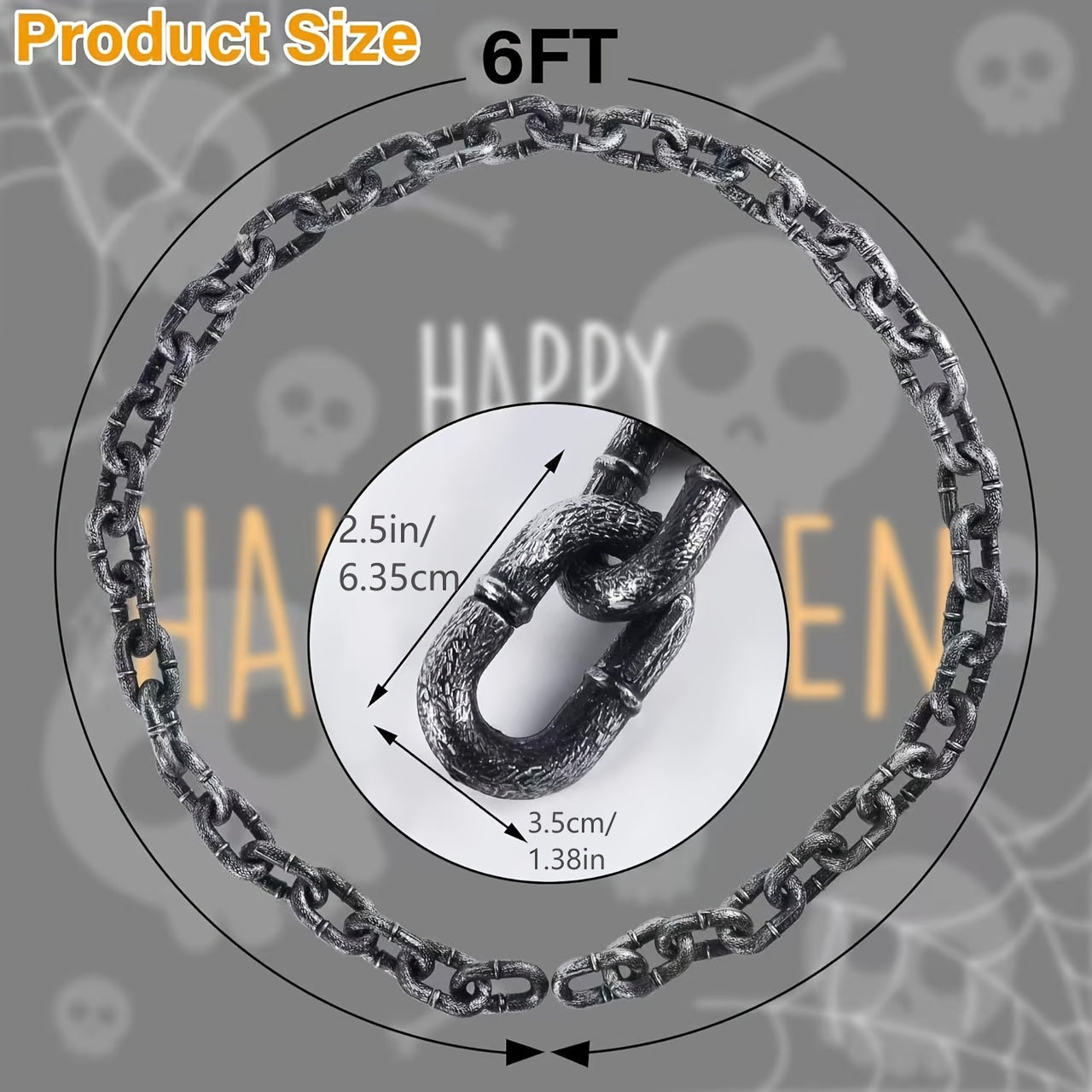 Halloween Plastic Chain Haunted Decoration