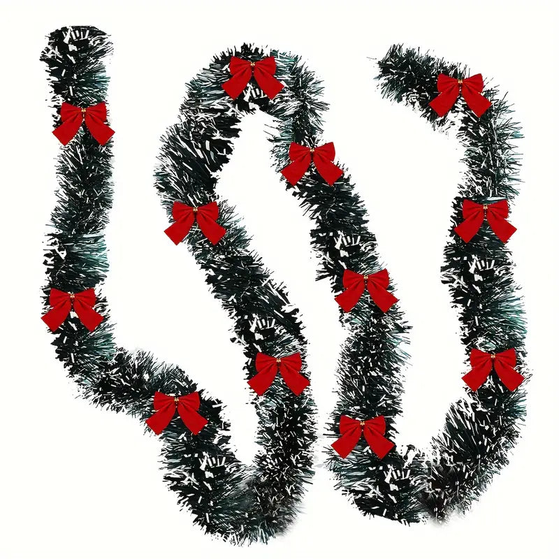 Sparkling Christmas Tinsel Garland - 179.83 cm | Festive Metallic Twist Decoration