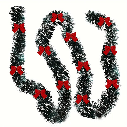 Sparkling Christmas Tinsel Garland - 179.83 cm | Festive Metallic Twist Decoration