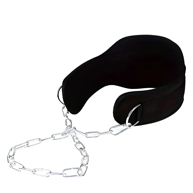 1pc Fitness Weighted Belt with Chain - Black