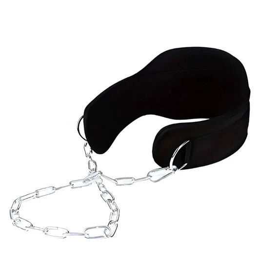 1pc Fitness Weighted Belt with Chain - Black