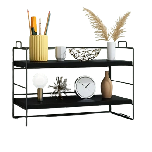 Two tiers of organization await you with our desktop rack